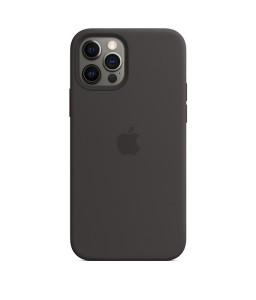 apple iphone 12 pro max silicone case with magsafe black