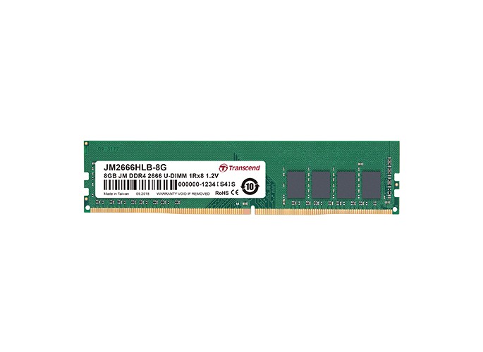 Transcend 8gb Jm Ddr4 2666mhz U Dimm 1rx16 1gx16 Cl19 1 2v